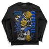 Royal Blue Sneakers DopeSkill Long Sleeve T-Shirt Side Hustle Graphic Streetwear - Black