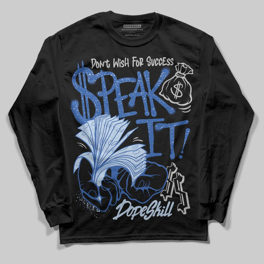 Awake NY x Jordan 5 Retro 'Black Racer Blue' DopeSkill Long Sleeve T-Shirt Speak It Graphic Streetwear - Black