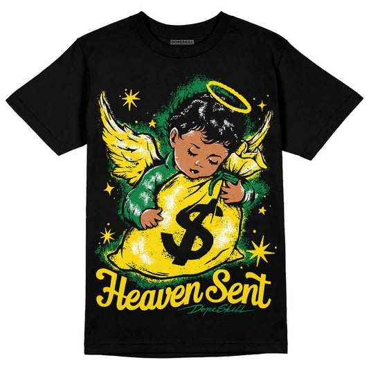 Dunk Low Reverse Brazil DopeSkill T-Shirt Heaven Sent Graphic Streetwear - Black