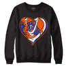 Dunk Low Futura Orange Blaze DopeSkill Sweatshirt Heart Jordan 1 Graphic Streetwear - Black