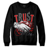 Jordan 9 Retro Gym Red DopeSkill Sweatshirt Trust No One Graphic Streetwear - Black