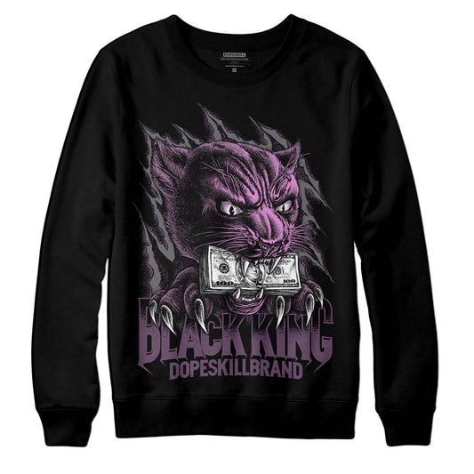 Jordan 2 “Mauve/Off-Noir” DopeSkill Sweatshirt Black King Graphic Streetwear - Black 