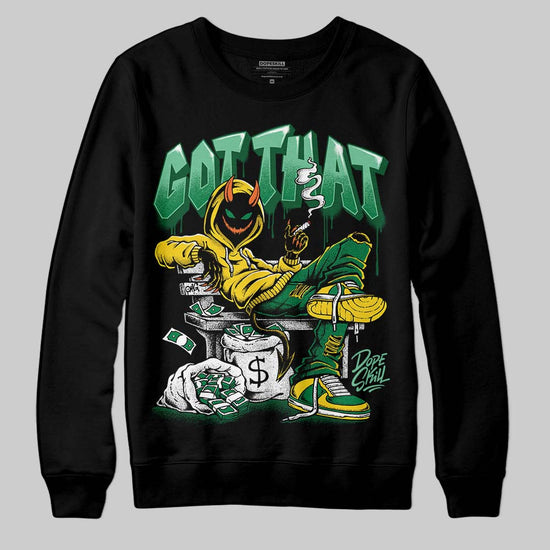 Green Sneakers DopeSkill Sweatshirt Got That Graphic Streetwear - Black