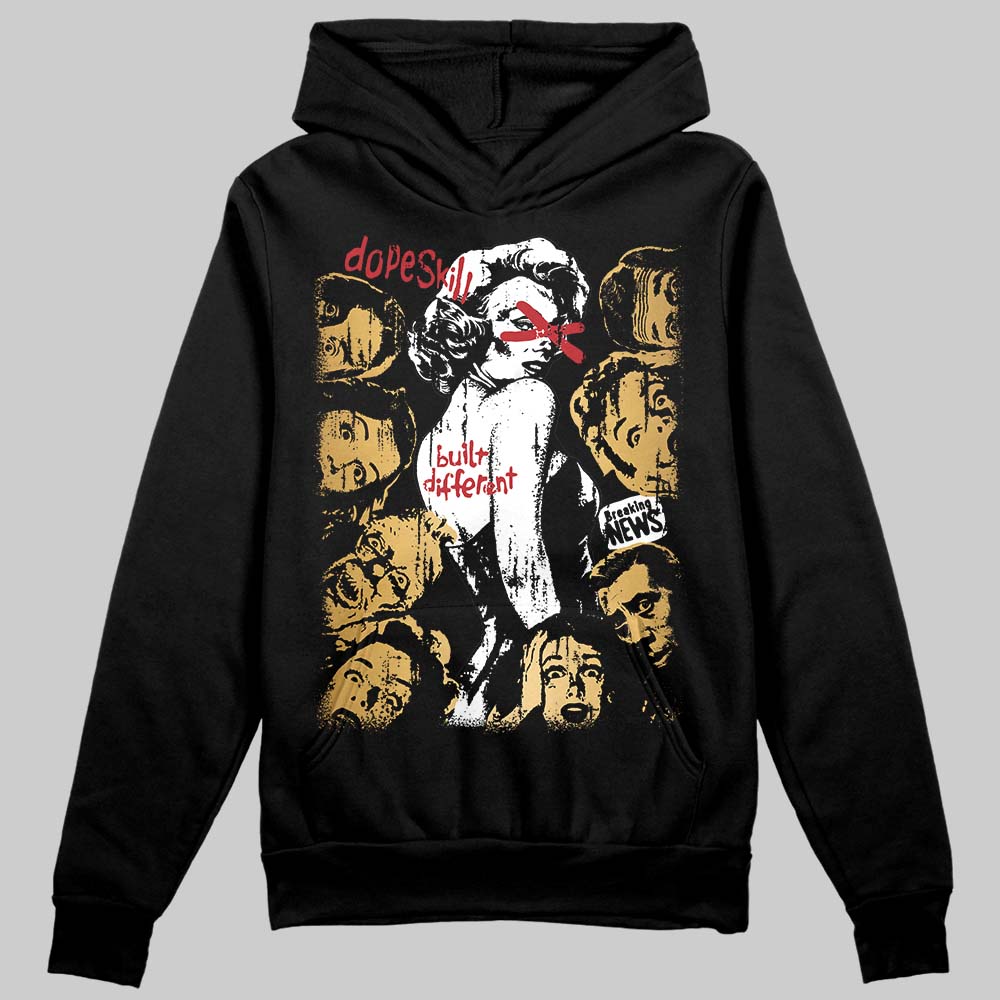 Jordan 12 Retro 'Taxi' 2025 DopeSkill Hoodie Sweatshirt Built Different Graphic Streetwear - black