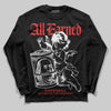 Black and White Sneakers DopeSkill Long Sleeve T-Shirt All Earned Graphic Streetwear - Black