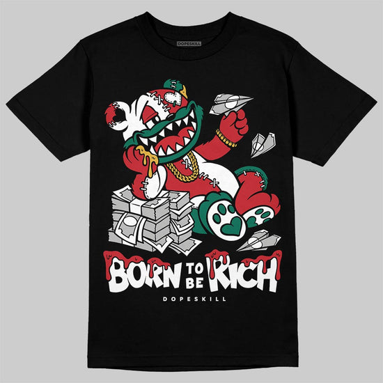 Jordan 3 Mexico 'El Vuelo' DopeSkill T-Shirt Born To Be Rich Graphic Streetwear - Black