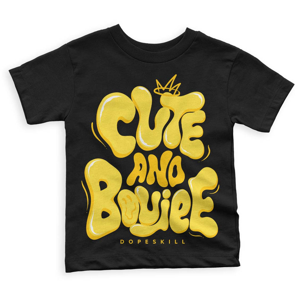 Wmns Air Jordan 11 Low 'Yellow Snakeskin' DopeSkill Toddler Kids T-shirt Cute and Boujee Graphic Streetwear - Black