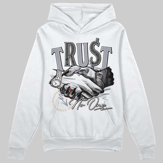 Jordan 4 Retro Frozen Moments DopeSkill Hoodie Sweatshirt Trust No One Graphic Streetwear - White 