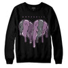 Jordan 2 “Mauve/Off-Noir” DopeSkill Sweatshirt Slime Drip Heart Graphic Streetwear - Black 