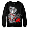 Grey Sneakers DopeSkill Sweatshirt Broken Heart Graphic Streetwear - Black