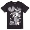 Jordan 2 Cement Grey DopeSkill T-Shirt Love Sick Graphic Streetwear - Black