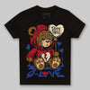 Jordan 4 “Rare Air” DopeSkill Toddler Kids T-shirt Broken Bear Graphic Streetwear - Black