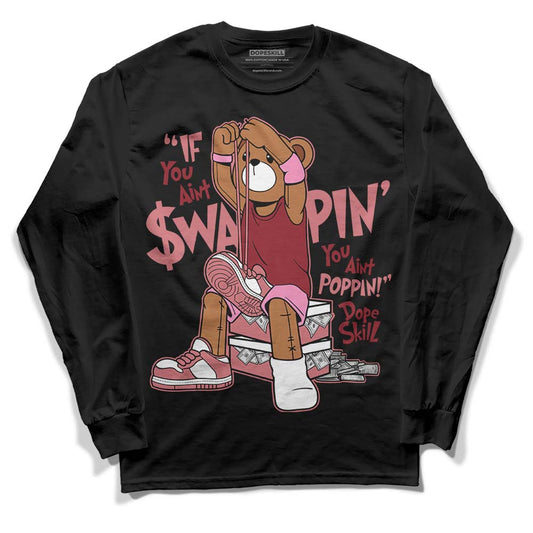 Valentine's Day Collection DopeSkill Long Sleeve T-Shirt If You Aint Graphic Streetwear - Black