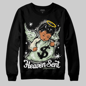 Jordan 4 WMNS “Seafoam” (2025) DopeSkill Sweatshirt Heaven Sent Graphic Streetwear - Black