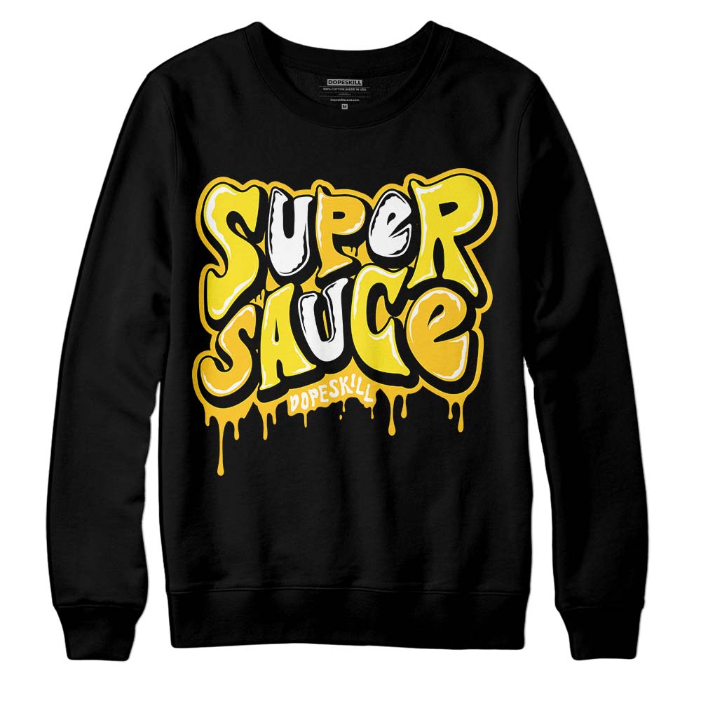 Jordan 4 Retro “Vivid Sulfur” DopeSkill Sweatshirt Super Sauce Graphic Streetwear - Black 