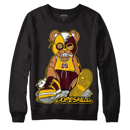 Dunk Yellow Bordeaux DopeSkill Sweatshirt Greatest Graphic Streetwear - Black