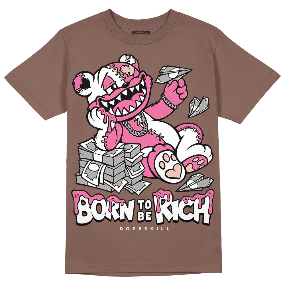 Dunk Low Smokey Mauve Playful Pink DopeSkill Brown Savana T-shirt Born To Be Rich Graphic Streetwear 