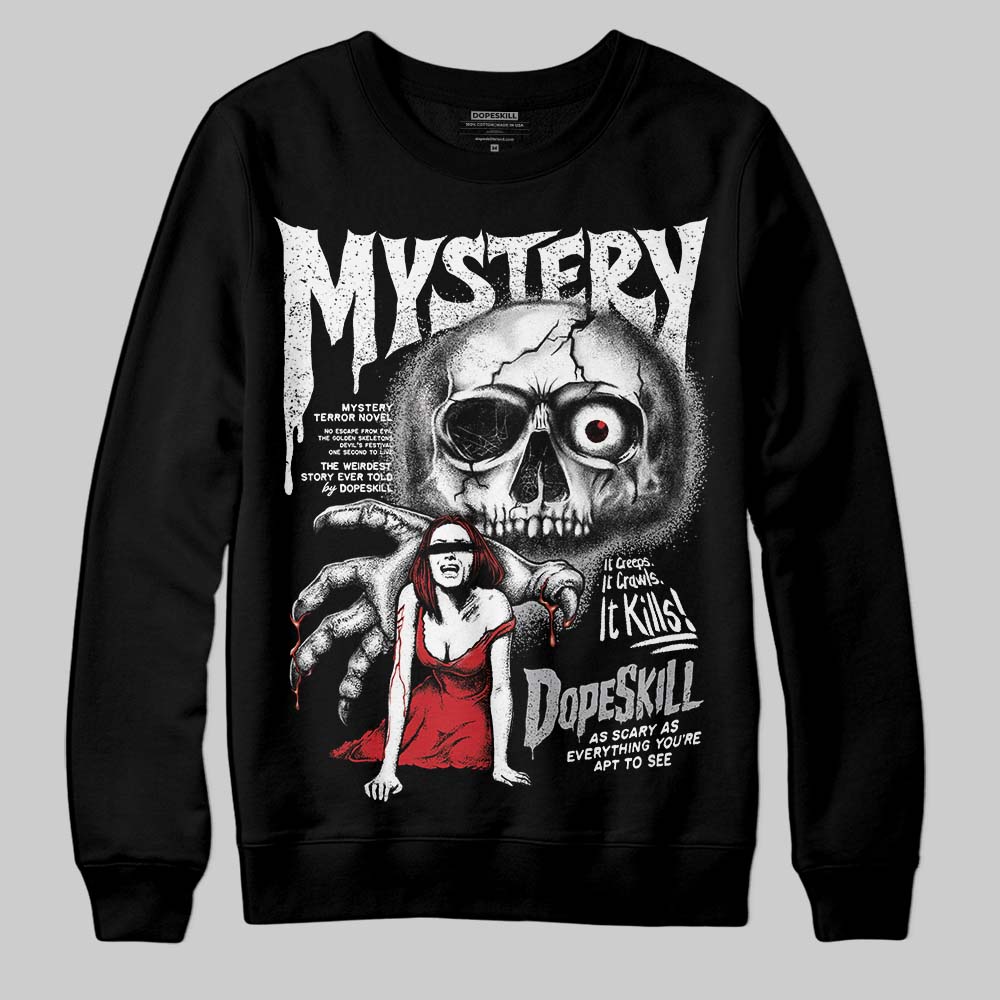 Jordan 4 OG “White Cement” DopeSkill Sweatshirt Mystery Ghostly Grasp Graphic Streetwear - Black