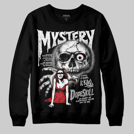 Jordan 4 OG “White Cement” DopeSkill Sweatshirt Mystery Ghostly Grasp Graphic Streetwear - Black