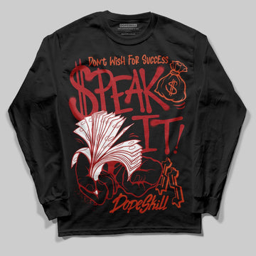 Nigel Sylvester x Air Jordan 4 ‘Brick by Brick’ DopeSkill Long Sleeve T-Shirt Speak It Graphic Streetwear - Black