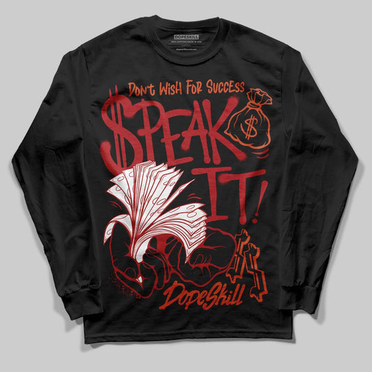 Nigel Sylvester x Air Jordan 4 ‘Brick by Brick’ DopeSkill Long Sleeve T-Shirt Speak It Graphic Streetwear - Black