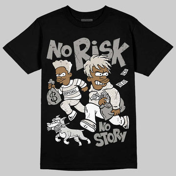 Jordan 3 Retro Pure Money DopeSkill T-Shirt No Risk No Story Graphic Streetwear - Black