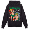 Jordan 5 “Lucky Green” DopeSkill Hoodie Sweatshirt Looking For Love Graphic Streetwear - Black