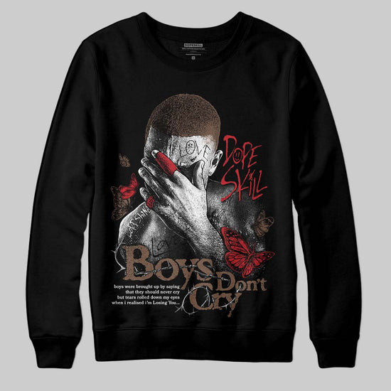 Jordan 9 'Olive' DopeSkill Sweatshirt Boys Don't Cry Graphic Streetwear - black