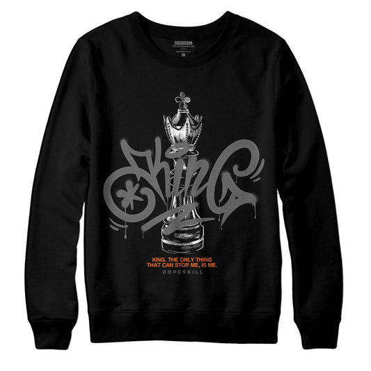 Jordan 3 Retro 'Fear Pack' DopeSkill Sweatshirt King Chess Graphic Streetwear  - Black 