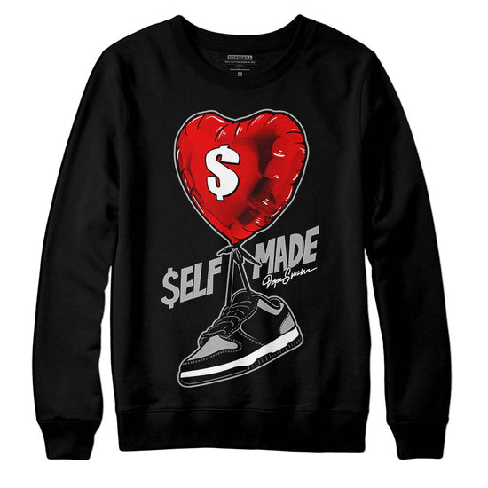 Jordan 1 Low OG “Shadow” DopeSkill Sweatshirt Self Made Graphic Streetwear - black