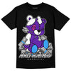 Dunk Low Championship Court Purple DopeSkill T-Shirt MOMM Bear Graphic Streetwear - Black