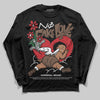 Jordan 9 'Olive' DopeSkill Long Sleeve T-Shirt No Fake Love Graphic Streetwear - black