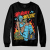 Jordan 11 Retro Gamma Blue (2025) DopeSkill Sweatshirt No Money No Love Graphic Streetwear - black