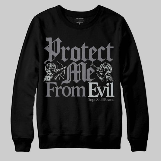 Jordan 4 “Fear” DopeSkill Sweatshirt Protect Me From Evil Graphic Streetwear - Black