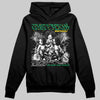 Green Sneakers DopeSkill Hoodie Sweatshirt Just Rich Graphic Streetwear - Black