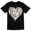 Dunk Low Cool Grey DopeSkill T-Shirt Heart Jordan 1 Graphic Streetwear - Black