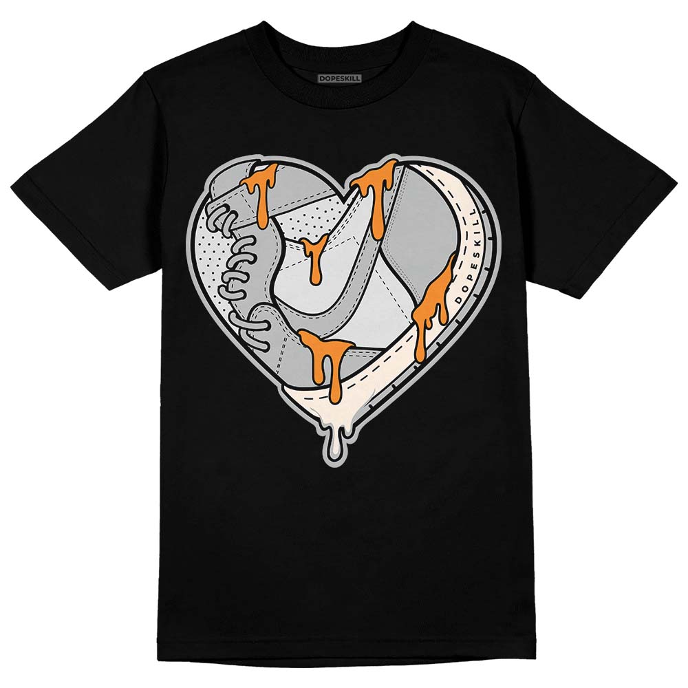 Dunk Low Cool Grey DopeSkill T-Shirt Heart Jordan 1 Graphic Streetwear - Black