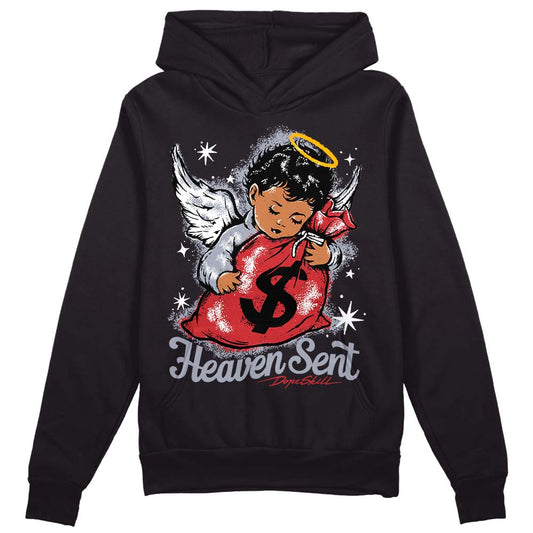 Jordan 4 “Bred Reimagined” DopeSkill Hoodie Sweatshirt Heaven Sent Graphic Streetwear - Black