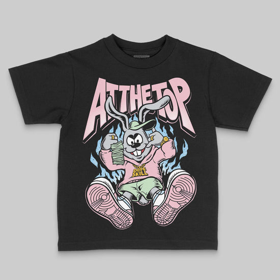 Jordan 4 Retro Valentine's Day (2026) (GS) DopeSkill Toddler Kids T-shirt At The Top Graphic Streetwear - Black