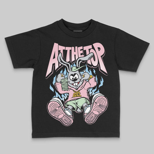 Jordan 4 Retro Valentine's Day (2026) (GS) DopeSkill Toddler Kids T-shirt At The Top Graphic Streetwear - Black