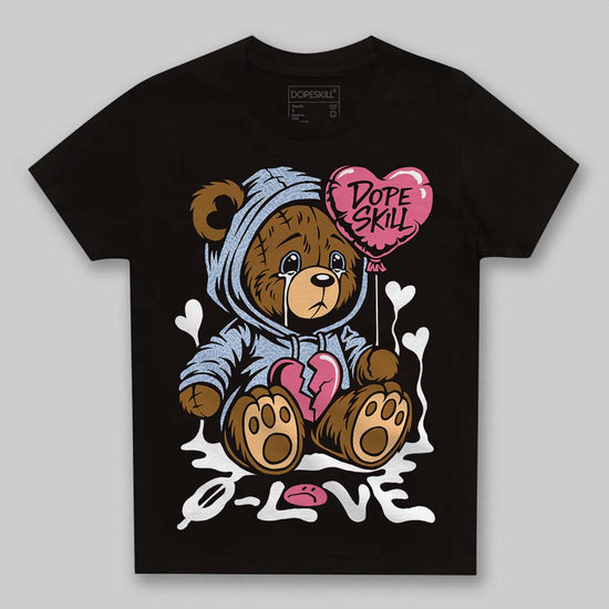 Jordan 3 GS “Cobalt Bliss” DopeSkill Toddler Kids T-shirt Broken Bear Graphic Streetwear - Black