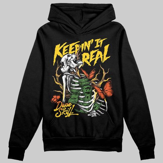 Yellow Sneakers DopeSkill Hoodie Sweatshirt Keepin' It Real Graphic Streetwear - black