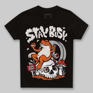 Jordan 1 Retro High OG Shattered Backboard (2025) DopeSkill Toddler Kids T-shirt Stay Busy Graphic Streetwear - Black