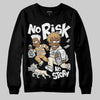 Jordan 5 Retro Reverse Metallic DopeSkill Sweatshirt No Risk No Story Graphic Streetwear - Black