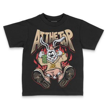 TAN Sneakers DopeSkill Toddler Kids T-shirt At The Top Graphic Streetwear - Black