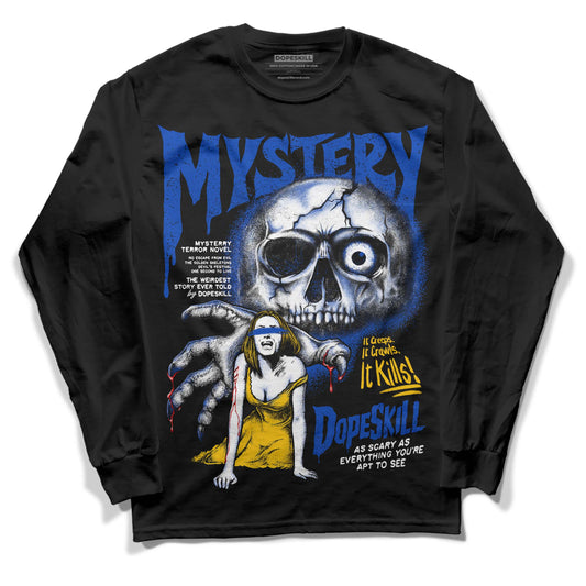 Jordan 14 “Laney” DopeSkill Long Sleeve T-Shirt Mystery Ghostly Grasp Graphic Streetwear - Black