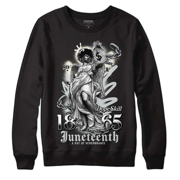 Jordan 1 Retro Low OG Black Cement DopeSkill Sweatshirt Juneteenth Graphic Streetwear - Black