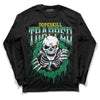 Jordan 5 “Lucky Green” DopeSkill Long Sleeve T-Shirt Trapped Halloween Graphic Streetwear - Black