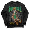 Green Sneakers DopeSkill Long Sleeve T-Shirt Thunder Dunk Graphic Streetwear - Black 