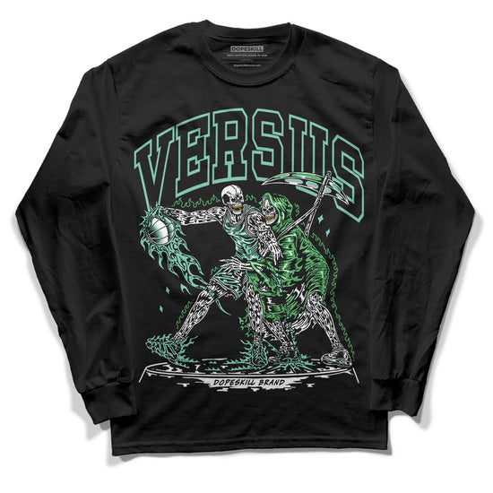 Jordan 1 High OG Green Glow DopeSkill Long Sleeve T-Shirt VERSUS Graphic Streetwear - Black